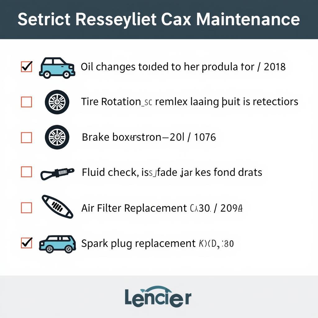 Preventive Car Maintenance Checklist