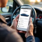 Booking a Private Car Service Through a Mobile App