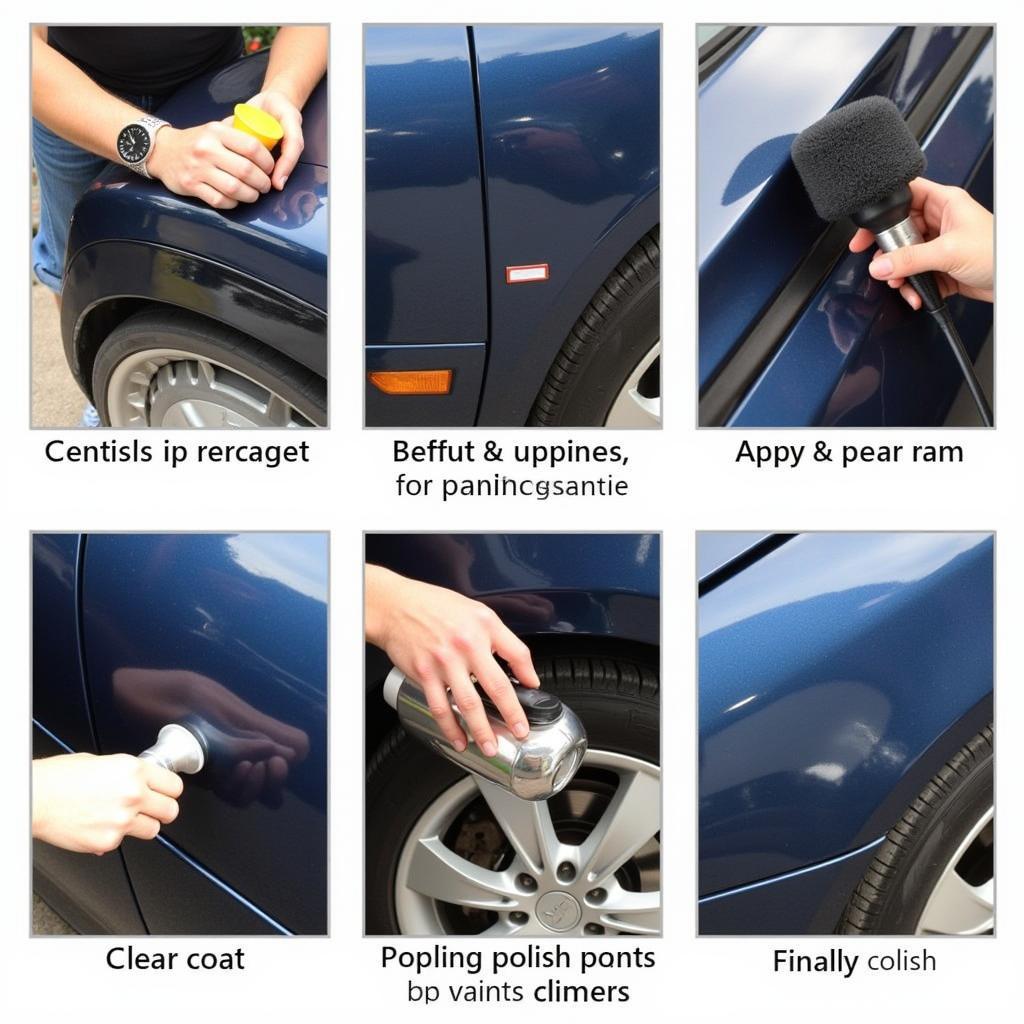 Professional Car Paint Chip Repair Process