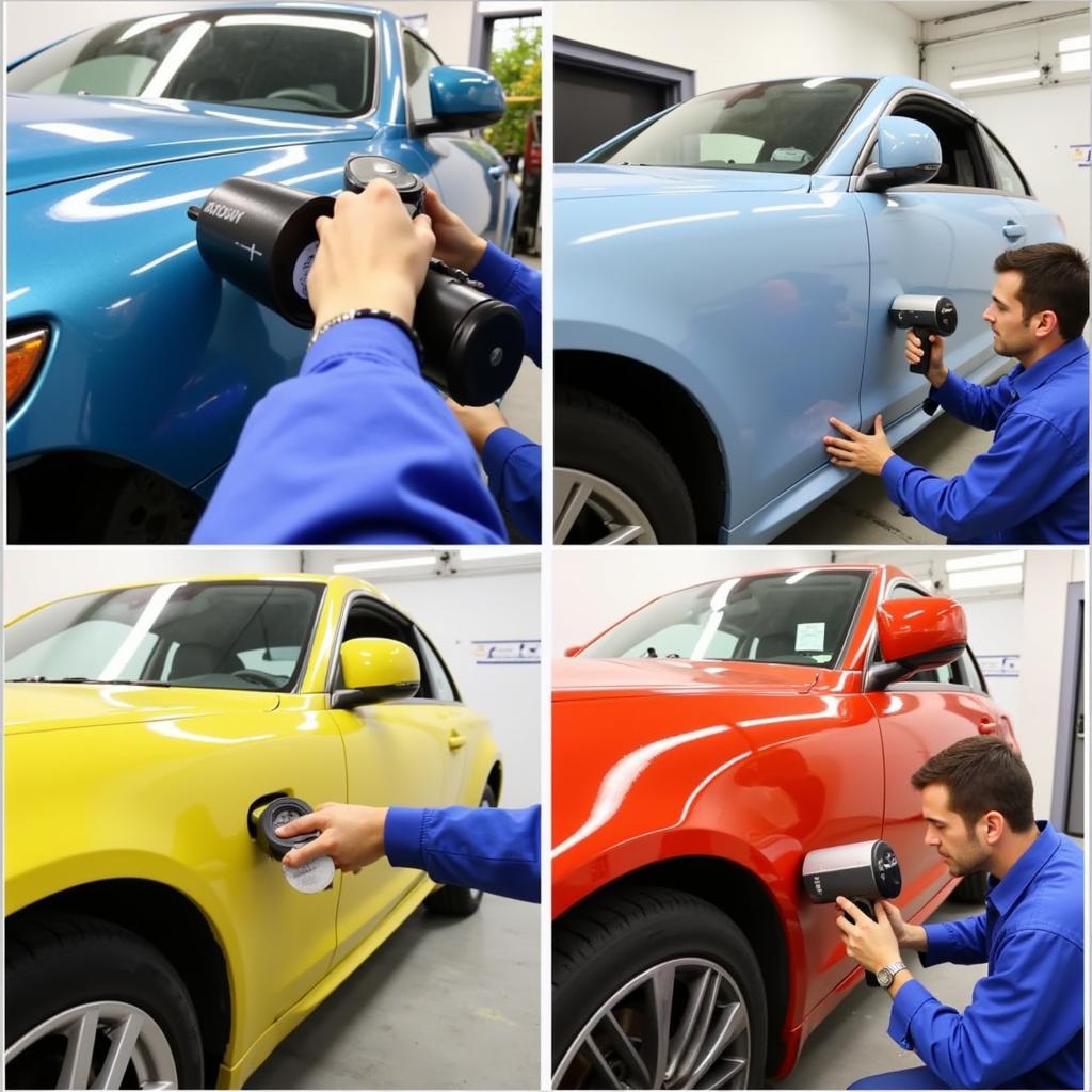 Professional Car Paint Matching Process