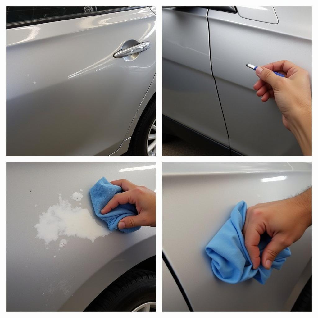 Professional Car Scratch Repair Process