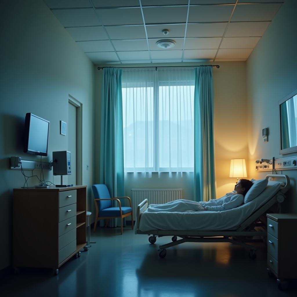 Quiet Hospital Room with Natural Light