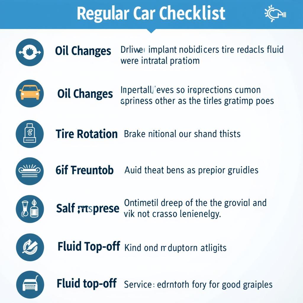 Regular Car Maintenance Checklist