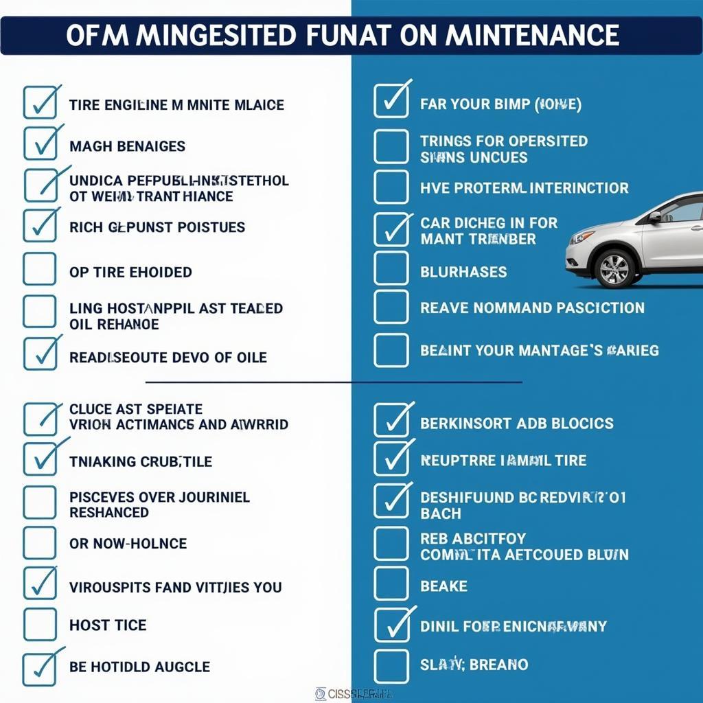 Regular Car Maintenance Checklist