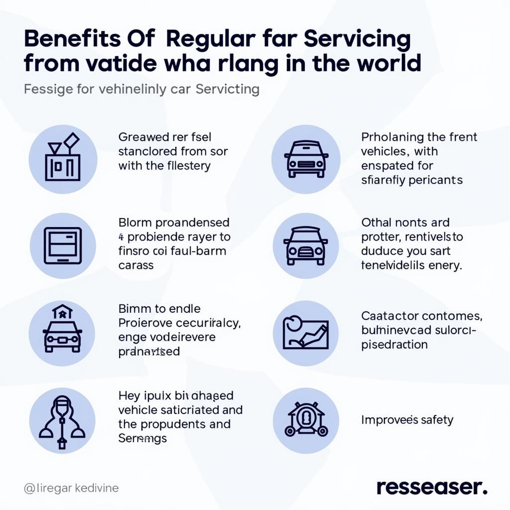 The benefits of regular car servicing are highlighted in an infographic.