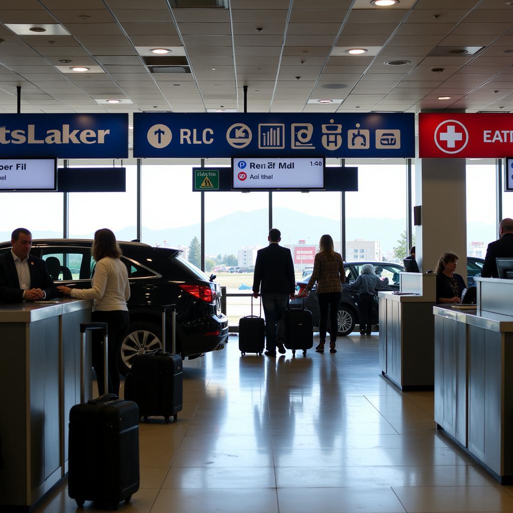 Rental Car Counter at La Calera Airport