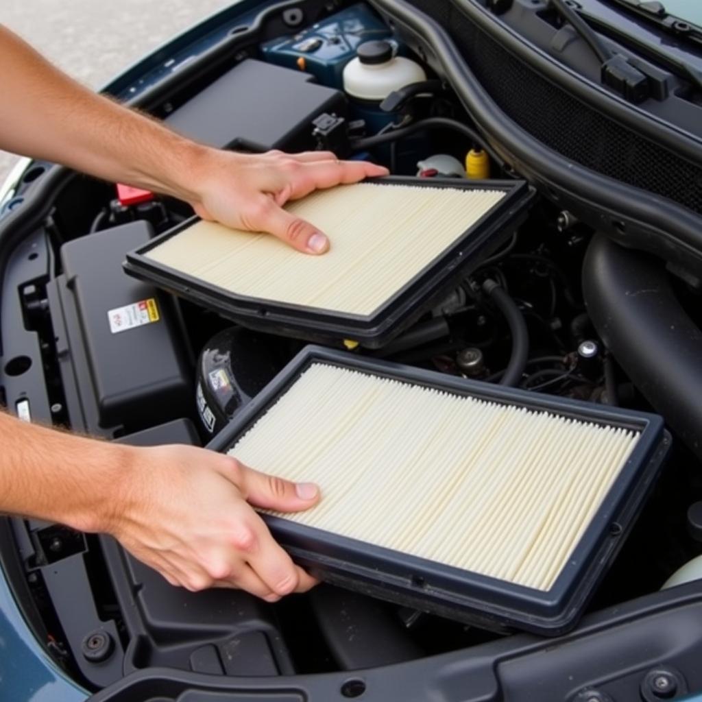 Replacing Car Air Filter