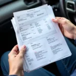 Reviewing Physical Car Service Documents