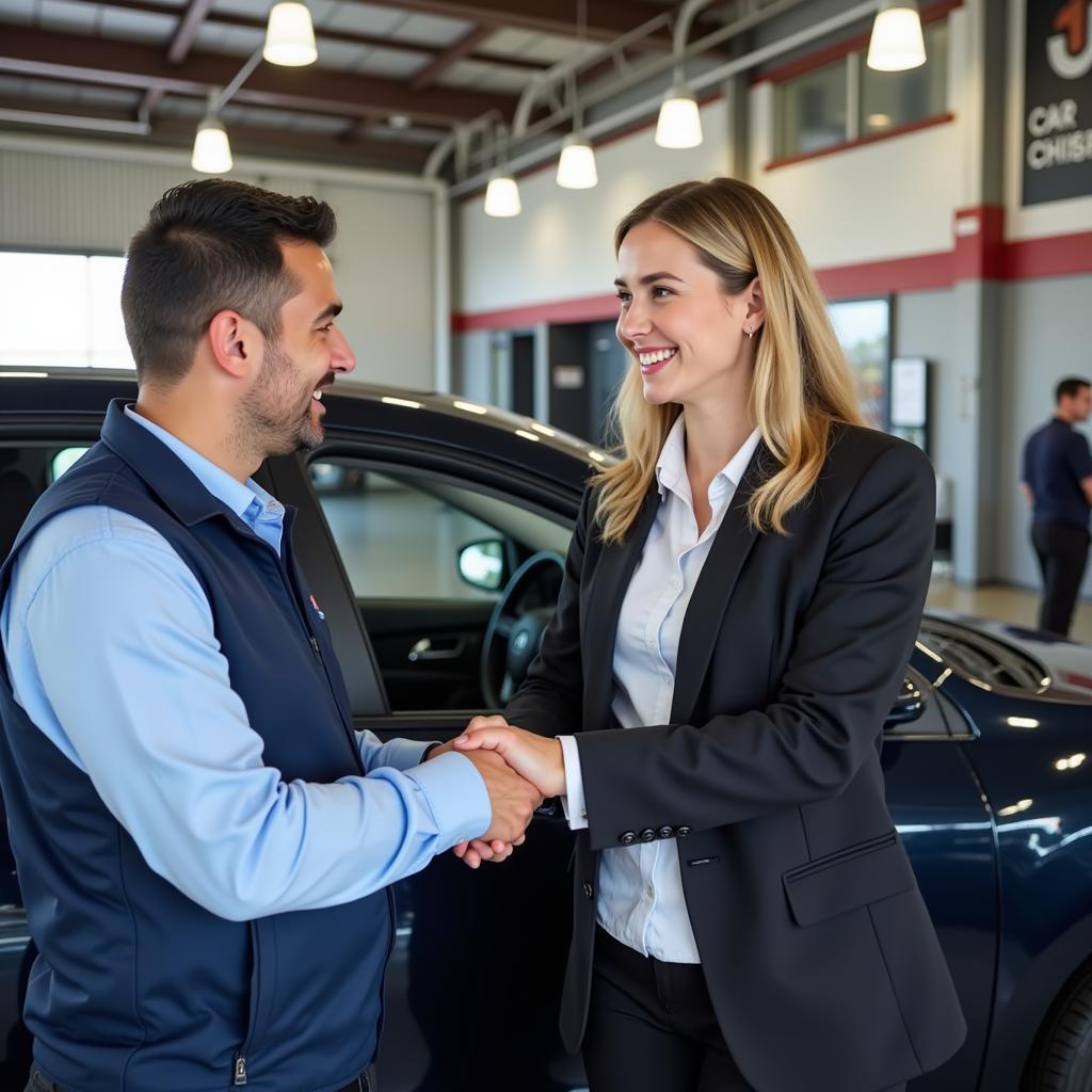 Satisfied Customer at Car Service in Blackburn South