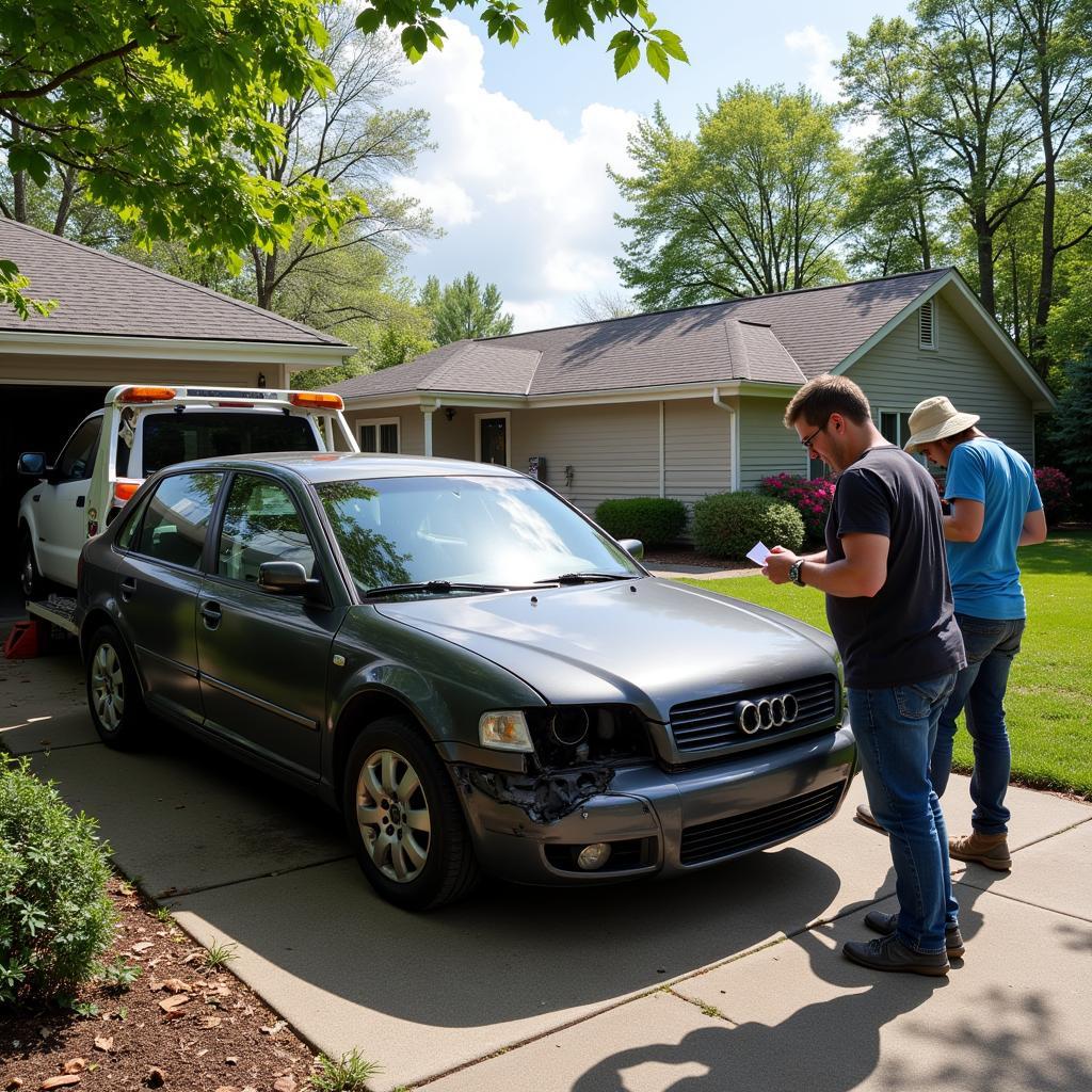 Scrap Car Collection Process