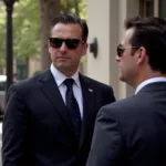 Secret Service Agent Protecting a Dignitary