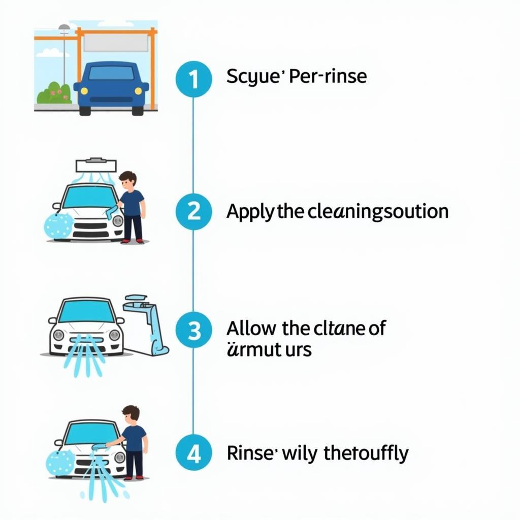 Cleaning Process in a Self-Service Car Wash Bay