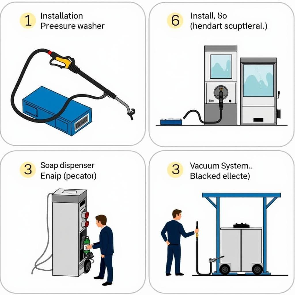 Self Service Car Wash Equipment Installation