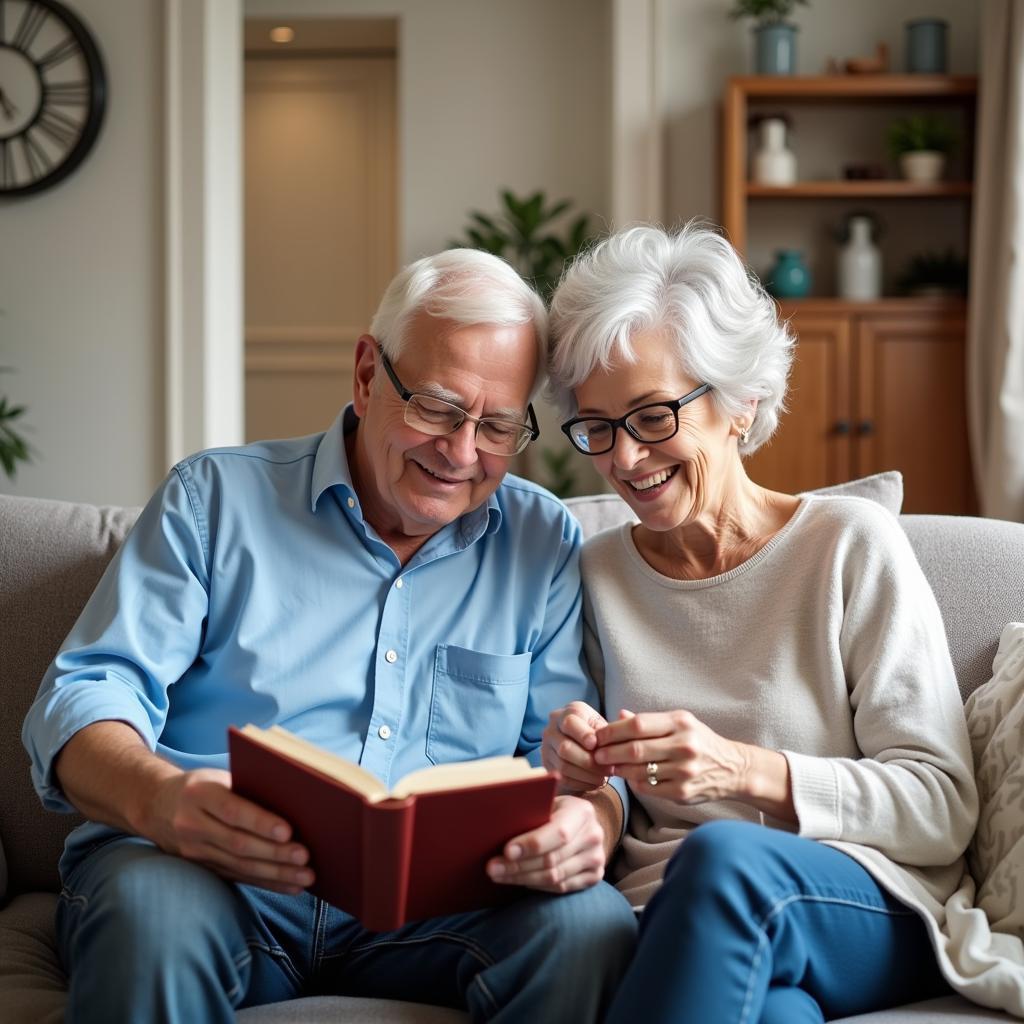 Senior Couple Enjoying Time at Home