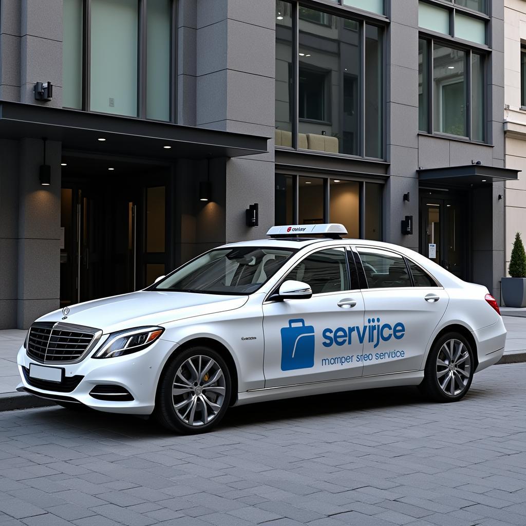 Service Car Brand Building Photo