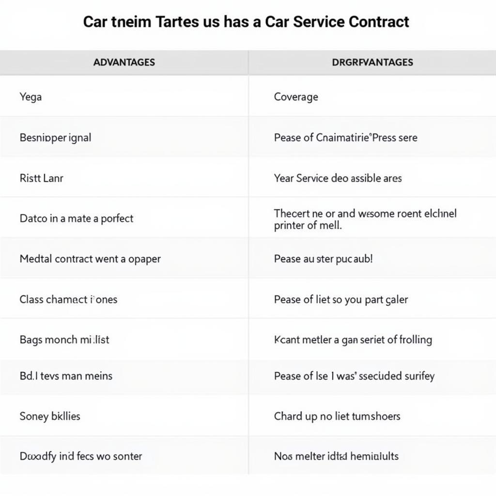 Pros and Cons of a Service Contract