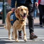 Service Dog Assisting a Person