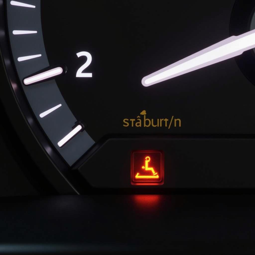 Service Stabilitrak Warning Light on Car Dashboard