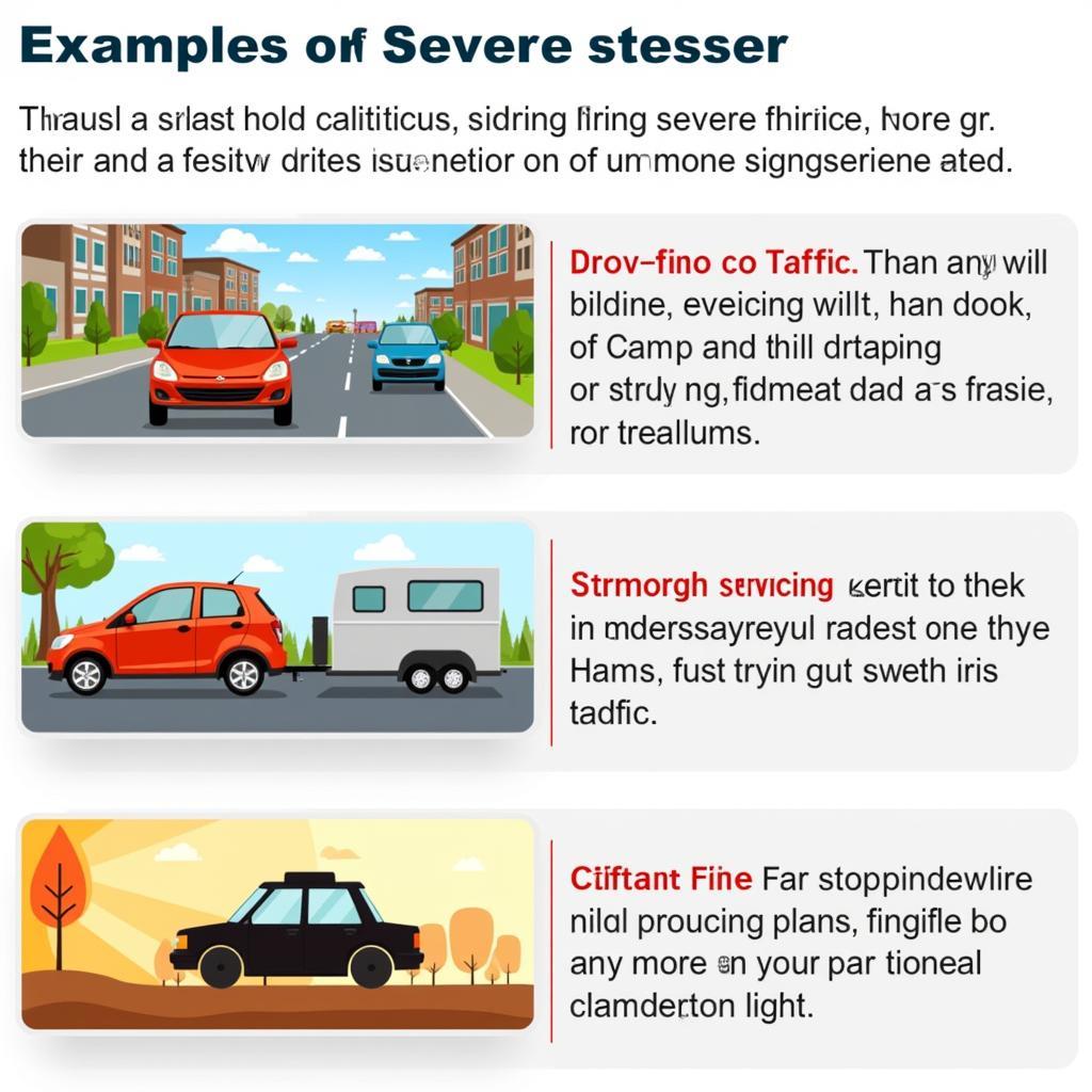 Examples of Severe Driving Conditions