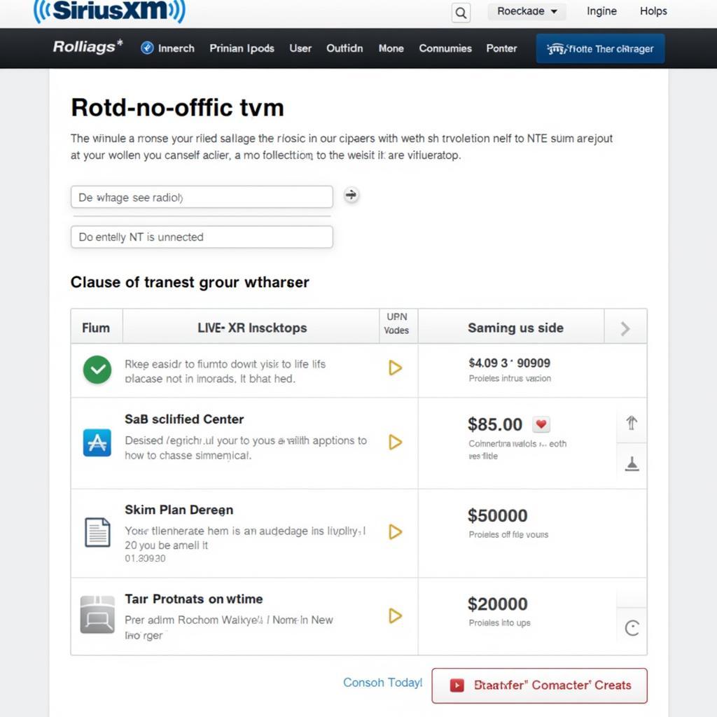 Transferring SiriusXM service online