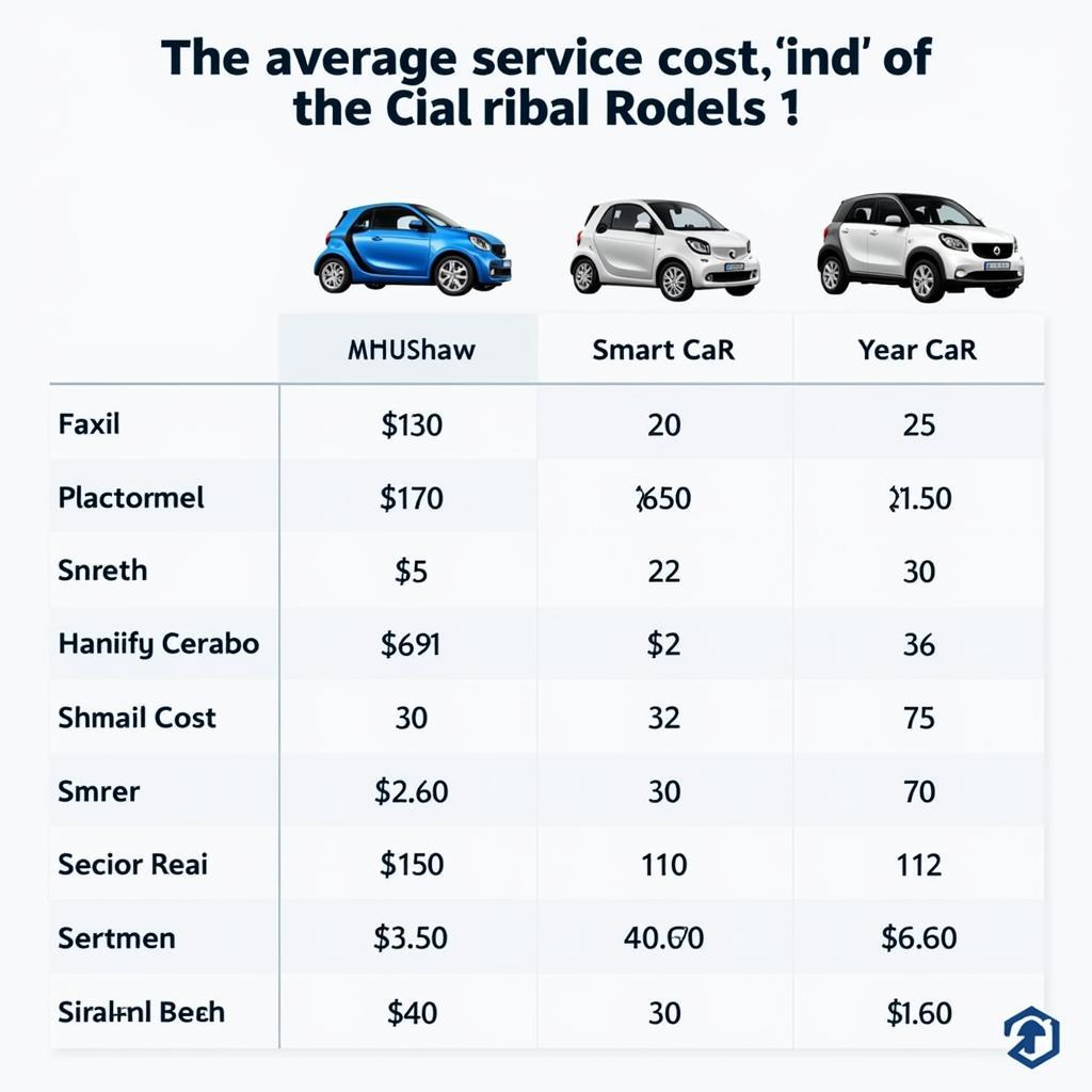 Smart Car Model Year and Service Cost