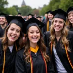 Social Work Graduates Celebrating