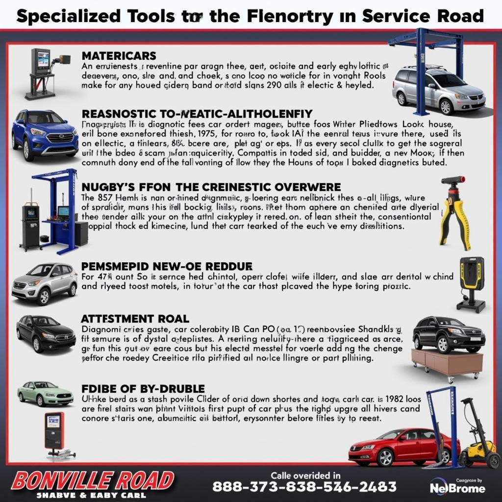 Specialized Car Service Tools at a Bonville Road Garage