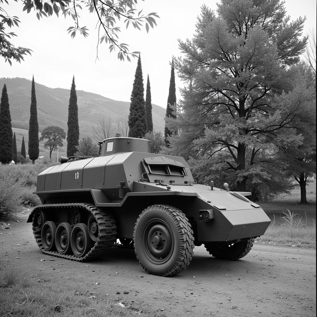 Staghound Armored Car in Italy