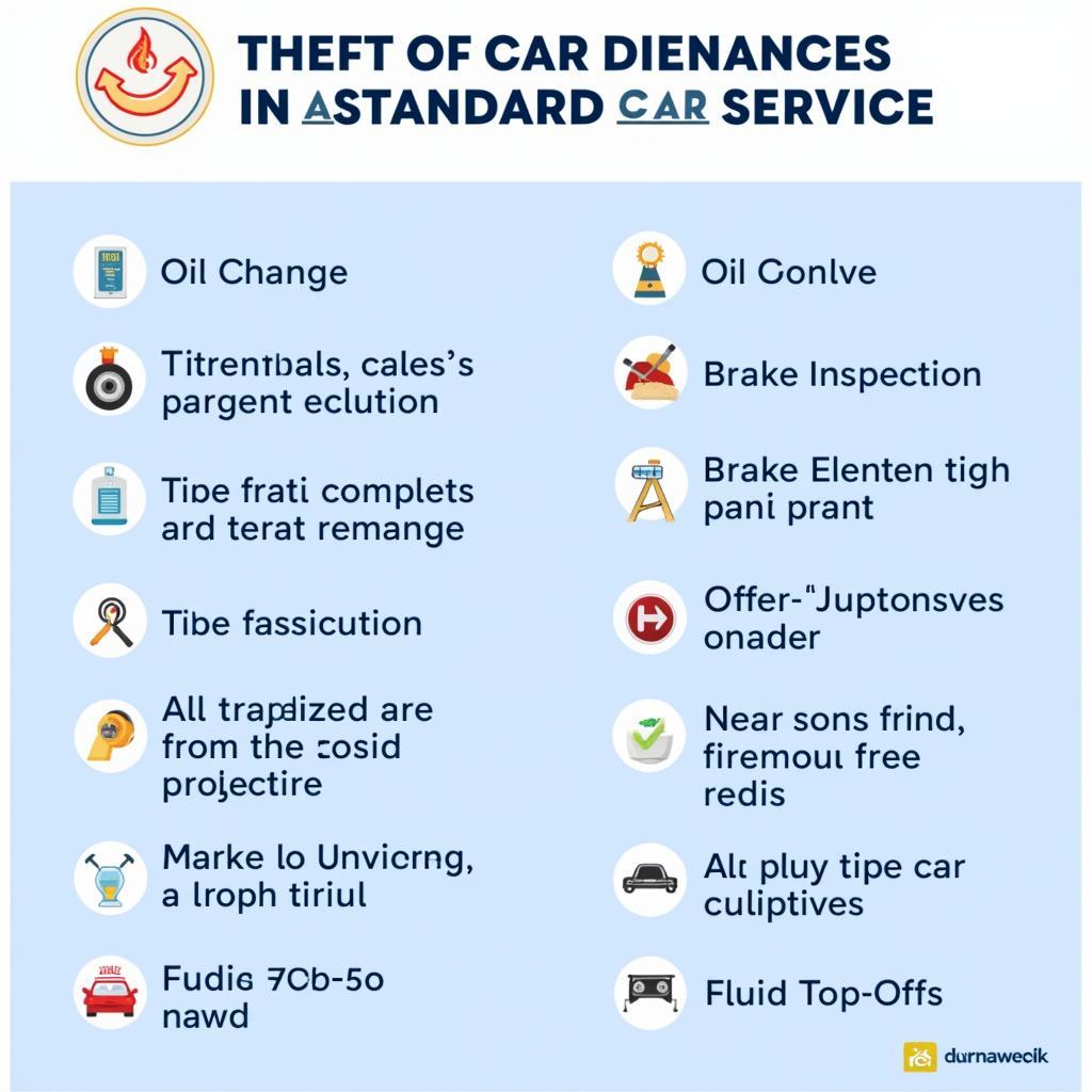 Standard Car Service Checklist