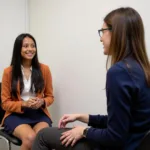 Student meeting with a career advisor at Iowa State University