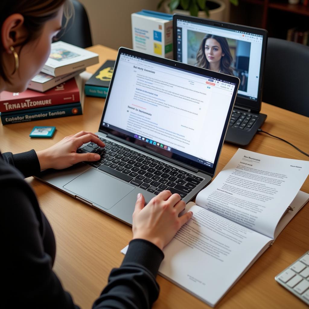 Student Preparing for a Career Services Meeting