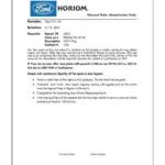 Example of a Car Technical Service Bulletin