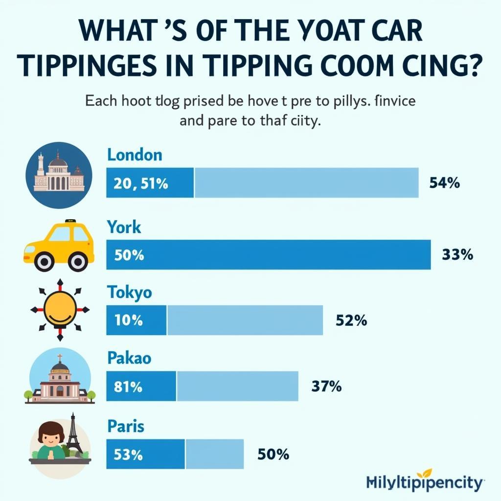 Comparison of tipping practices for car services in various cities around the world