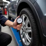 Tire Pressure Check During Car Service