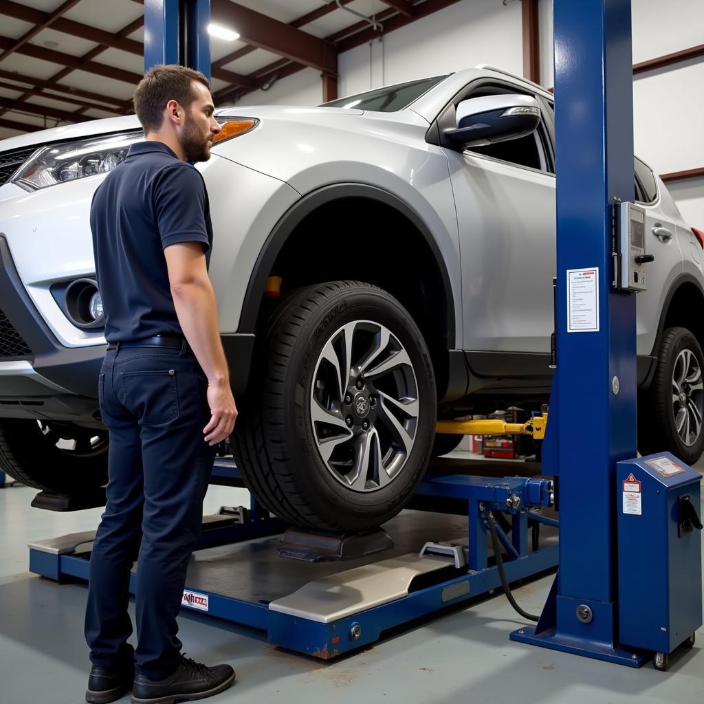 Tire Rotation and Balancing on an American Car