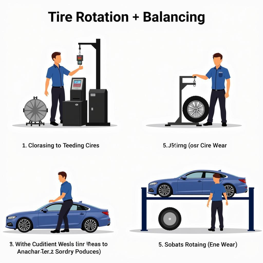 Tire Rotation and Balancing Process