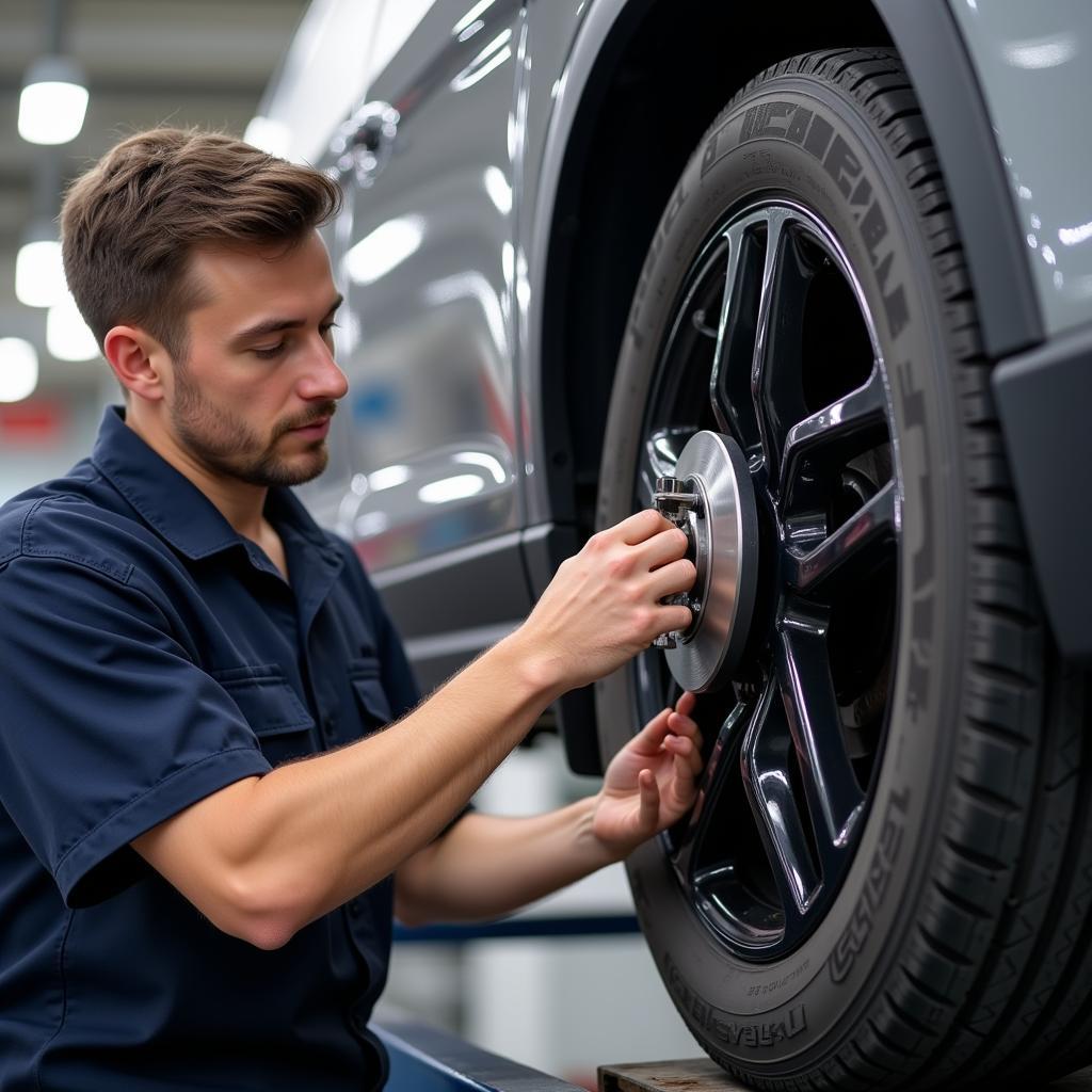 Tire Rotation and Brake Inspection