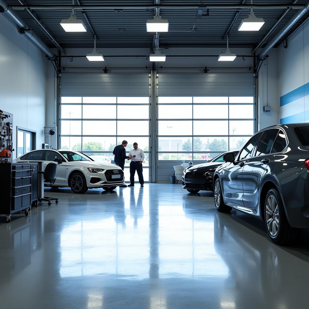 Modern Car Service Facility