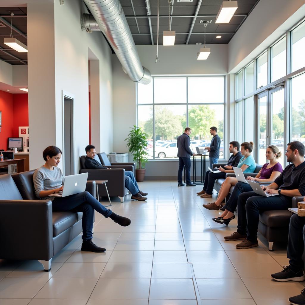 Toyota Dealership Service Waiting Area