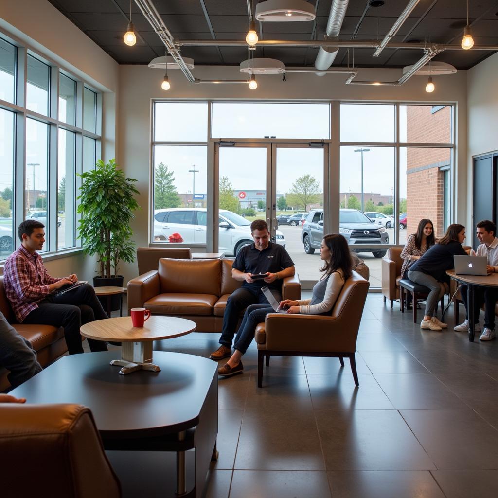 Toyota Dealership Service Waiting Area