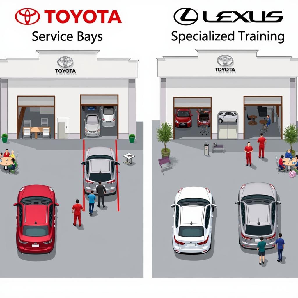 Toyota and Lexus Service Center Comparison