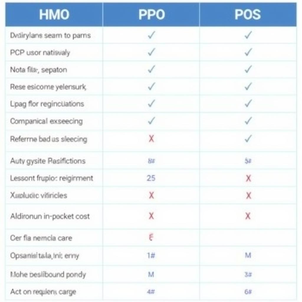 Types of Managed Care Plans Comparison