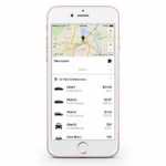 Uber App Rider Interface