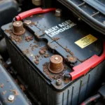 Car Battery Corrosion in an Undriven Car