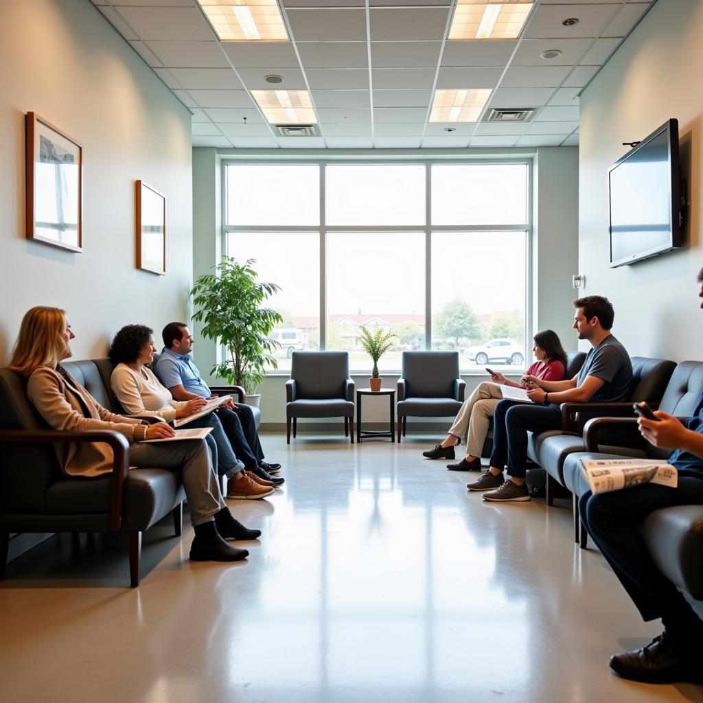 Modern Urgent Care Waiting Area