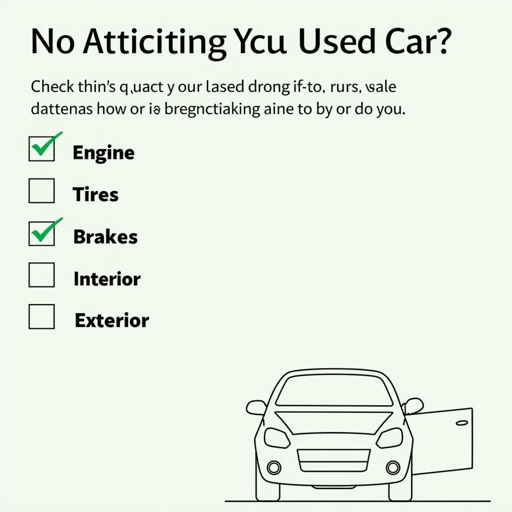 Used Car Inspection Checklist