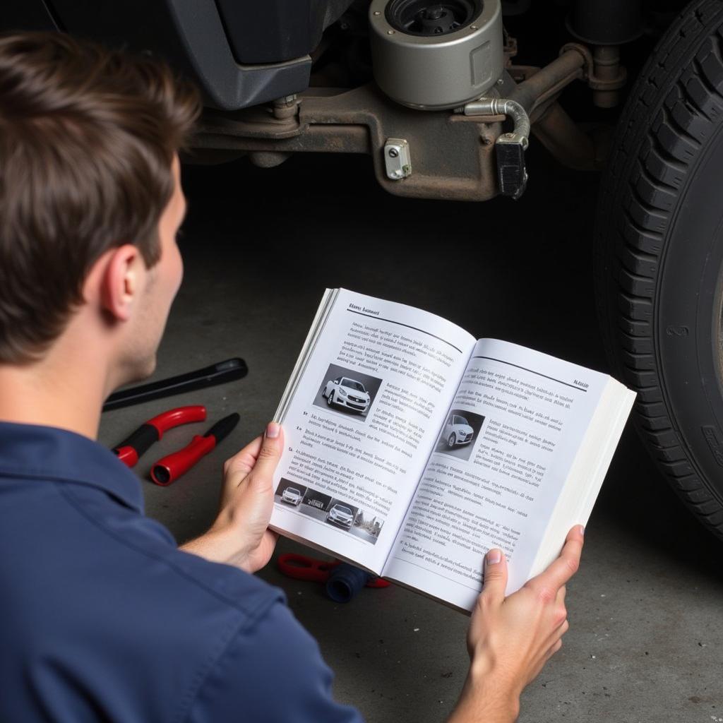 Using a Car Service Manual for Car Repair