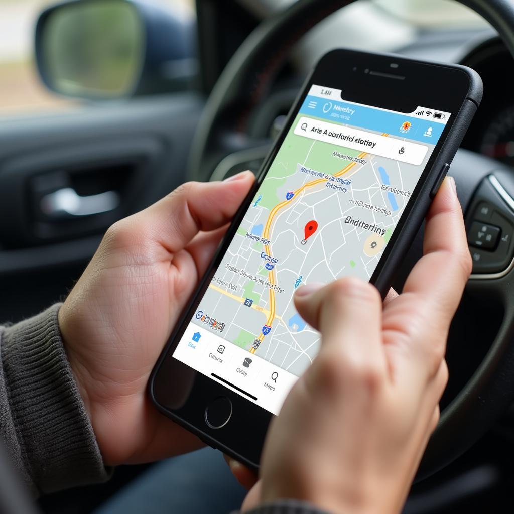 Using Smartphone to Find Car Service