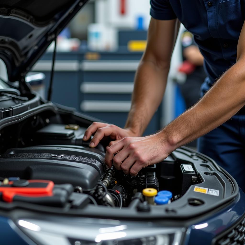 Vauxhall Mechanic Performing Repair in London