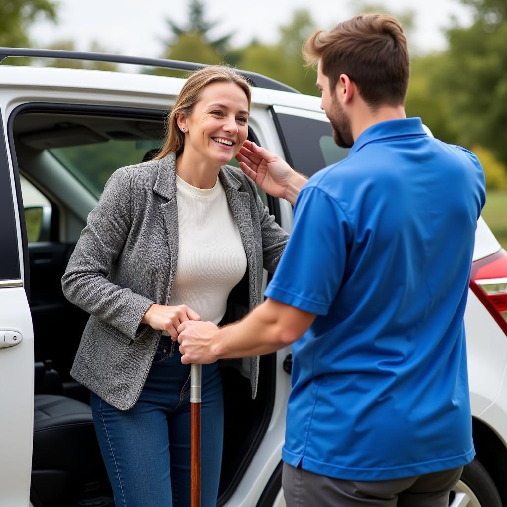 Volunteer Driving Senior Citizen to Medical Appointment